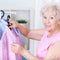 picture of elderly person dressing