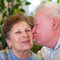 Eldelry couple working in the house