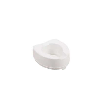 Atlantis Raised Toilet Seat in white, lightweight, easy to install, with lid option, for enhanced comfort and safety.
