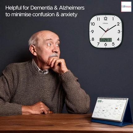 Day and Date Wall Clock - Standard Face