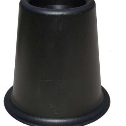 Black bed or chair raiser, 14cm height, designed for accessibility and stability in seating.