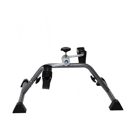 Compact pedal exerciser with a durable steel frame, designed for home fitness and muscle strength restoration.