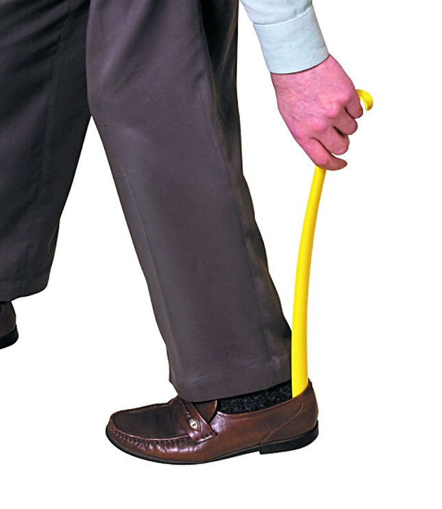 Plastic Shoehorn With Hook - Premium  from Senior Living Aids - Just £4.95! Shop now at Senior Living Aids