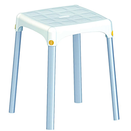Square Top Shower Stool - Premium  from Senior Living Aids - Just £53.95! Shop now at Senior Living Aids
