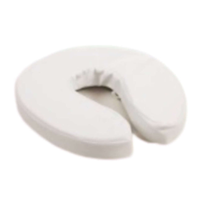 Atlantis padded raised toilet seat in white, offering comfort and ease for users with its washable vinyl cover and ergonomic design.