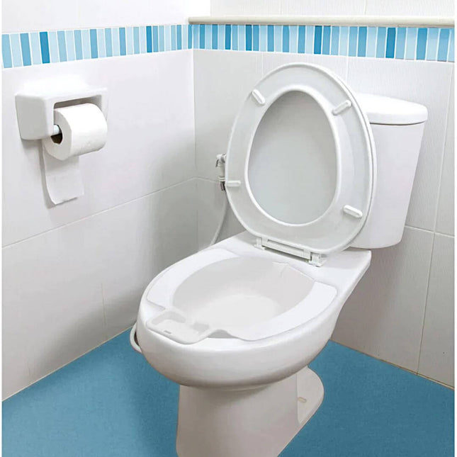 Bidet Bowl installed in a standard toilet, enhancing personal hygiene with a compact and seamless design.