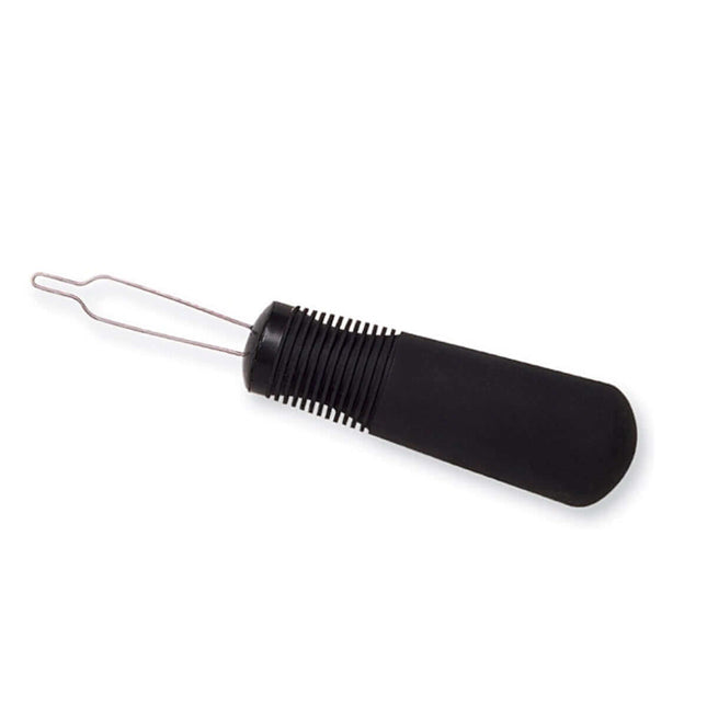 Big Grip Button Hook with cushioned handle for easy buttoning of clothes, designed for secure grip and comfort.