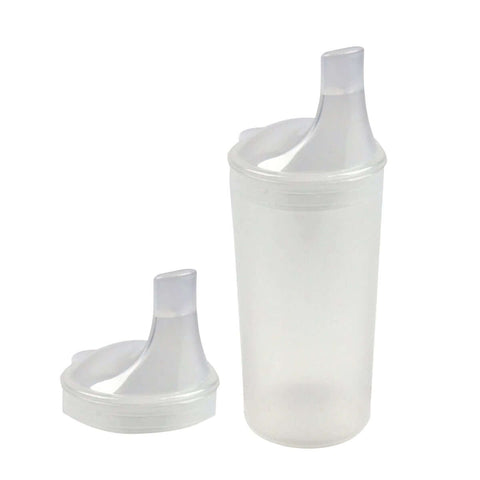 Drinking Cup clear with two lids - Premium  from Senior Living Aids - Just £7.20! Shop now at Senior Living Aids