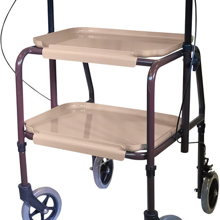 Height Adjustable Trolley with Brakes