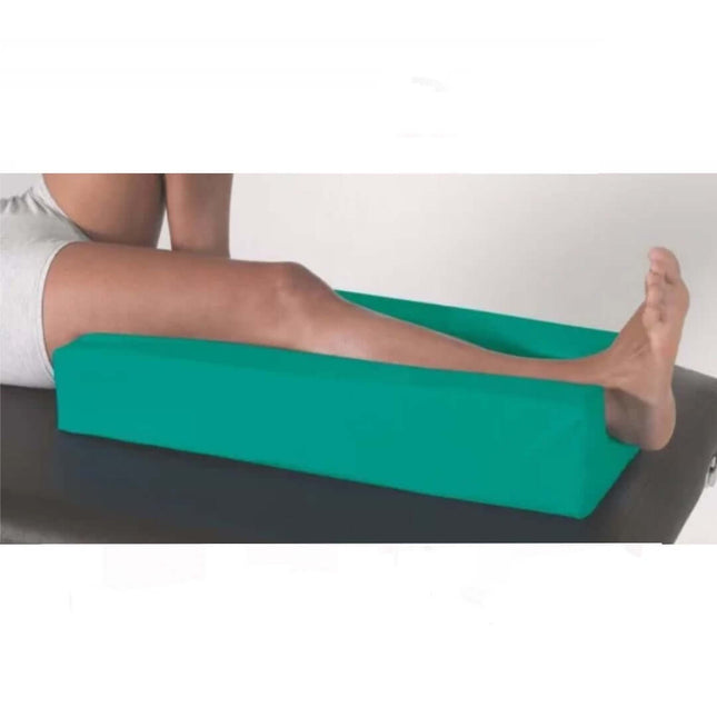 Harley Designer Leg Trough in green, providing comfort and support with memory foam for ideal leg elevation.