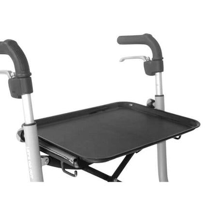 Lets Fly Rollator accessory tray designed for stability and convenience while walking.