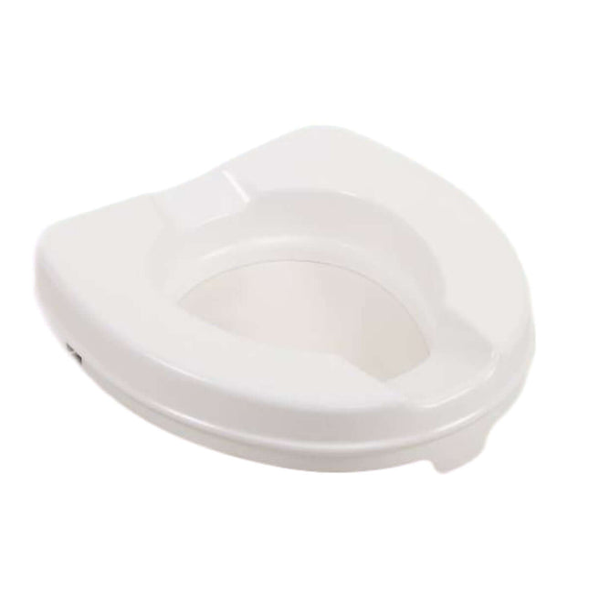 Atlantis Raised Toilet Seat, lightweight, easy to clean, available in 3 height sizes, can be used with or without lid.