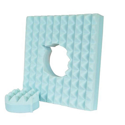 Harley Luxury Proform Wheelchair Cushion in blue with ergonomic design for enhanced comfort and support.
