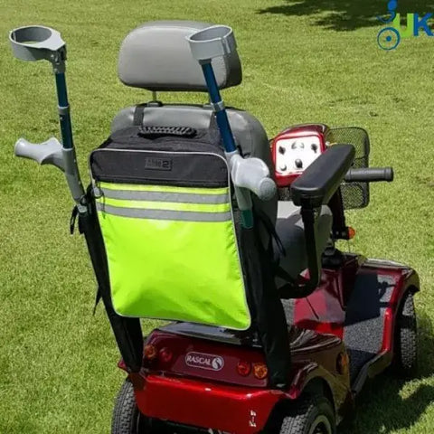 Splash Scooter Bag -High Vis on a mobility scooter