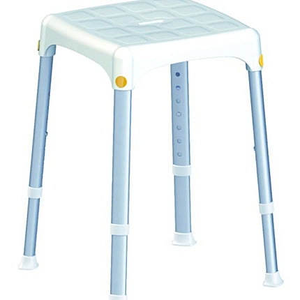 Square Top Shower Stool - Premium  from Senior Living Aids - Just £53.95! Shop now at Senior Living Aids