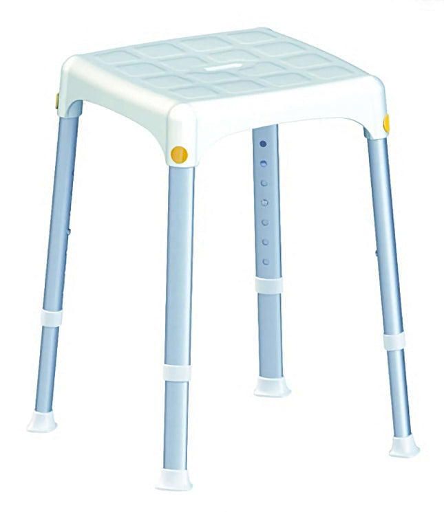 Square Top Shower Stool - Premium  from Senior Living Aids - Just £53.95! Shop now at Senior Living Aids