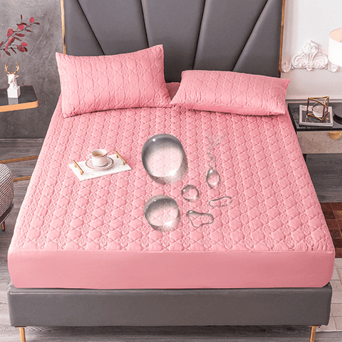 Waterproof Cotton Mattress Cover, Throw Fitted Sheet, Bed Replacement Protector, Single, Double, 140, 160, Muti Size Bed Sheets