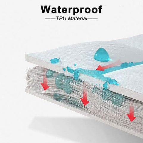 Waterproof Cotton Mattress Cover, Throw Fitted Sheet, Bed Replacement Protector, Single, Double, 140, 160, Muti Size Bed Sheets