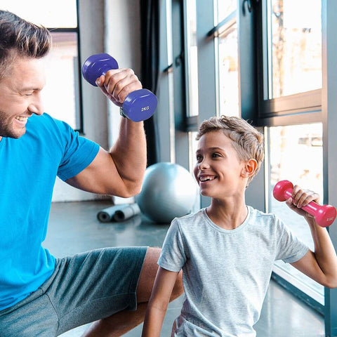 10kg Colourful Dumbbell Weights Set