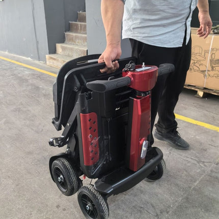 Lightweight Electric Automatically Folding Mobility Scooter With Removeable Battery