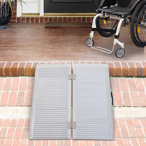 Portable Folding Wheelchair Ramp - Premium  from HOMCOM - Just £109.95! Shop now at Senior Living Aids