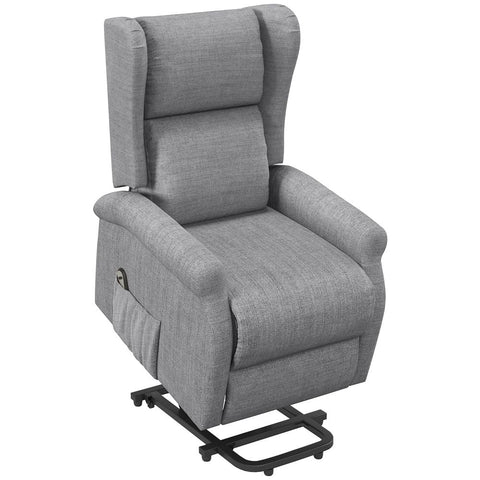Power Lift Chair in a sleek grey fabric - Premium  from HOMCOM - Just £374.95! Shop now at Senior Living Aids