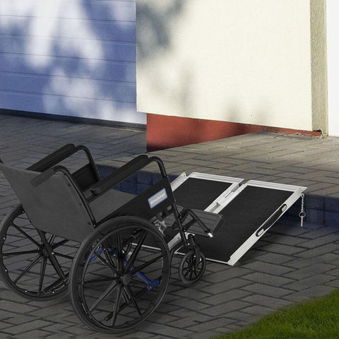 Portable Wheelchair Ramp , 72x61cm - Premium  from HOMCOM - Just £76.95! Shop now at Senior Living Aids