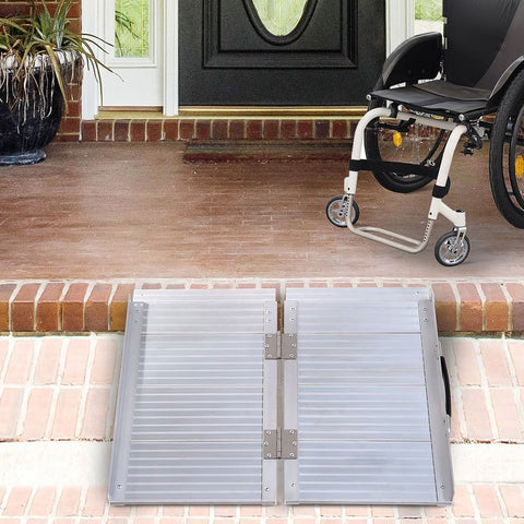 Foldable Wheelchair Ramp - Accessible Support for Seniors and Those with Limited Mobility - Premium  from HOMCOM - Just £65.95! Shop now at Senior Living Aids