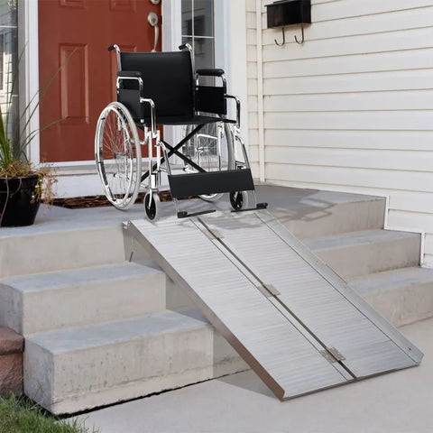 Enhanced Accessibility Ramp: Easy Maneuvering for Wheelchairs & Scooters, 4 Sizes - Premium  from HOMCOM - Just £131.95! Shop now at Senior Living Aids