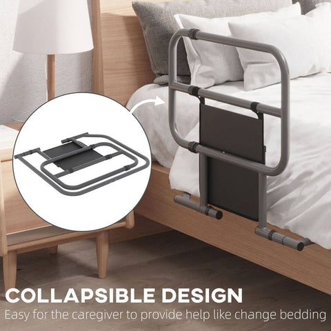 Enhance your nighttime routine with the Folding Bed Rail. - Premium  from HOMCOM - Just £37.95! Shop now at Senior Living Aids