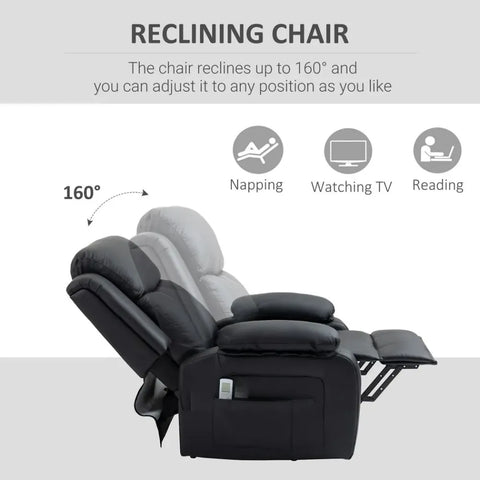 Power Lift Recliner Chair with Massage Vibration - Premium  from HOMCOM - Just £359.95! Shop now at Senior Living Aids