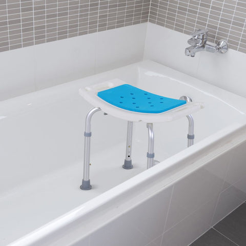 Adjustable Bath Stool with Non-Slip Seat - Perfect for Seniors - Premium  from HOMCOM - Just £34.95! Shop now at Senior Living Aids