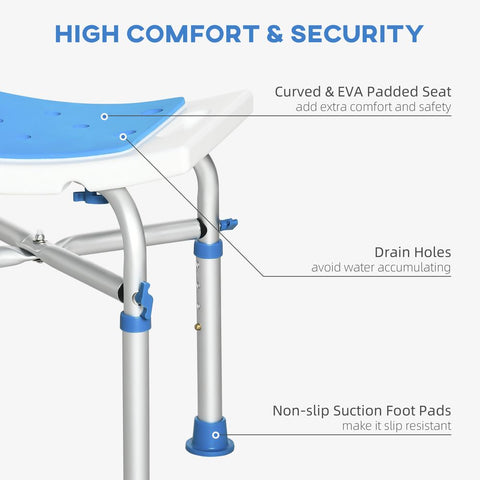 ComfortCare Shower Stool: Safe & Supportive Bathing Aid for Seniors and Disabled - Premium  from HOMCOM - Just £37.95! Shop now at Senior Living Aids