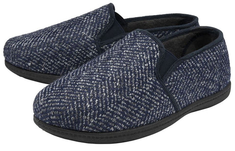 Dunlop - Men’s Memory Foam Traditional Slippers - Premium  from Dunlop - Just £19.95! Shop now at Senior Living Aids