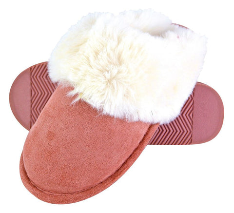 DUNLOP - Ladies Suede Leather Memory Foam Slippers - Premium  from Dunlop - Just £19.95! Shop now at Senior Living Aids