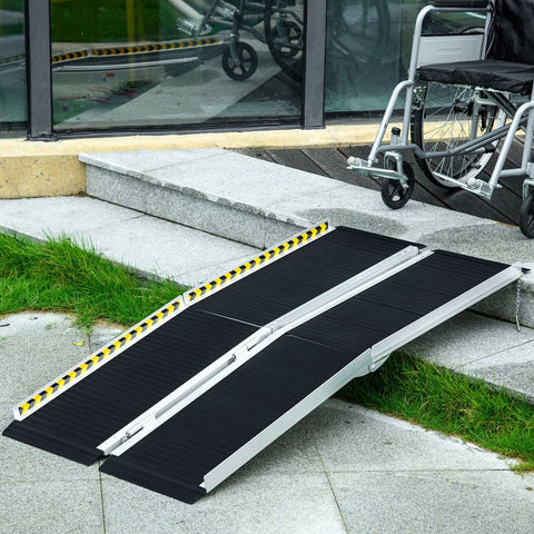 Folding Aluminium Wheelchair Ramp, - Premium  from HOMCOM - Just £172.95! Shop now at Senior Living Aids