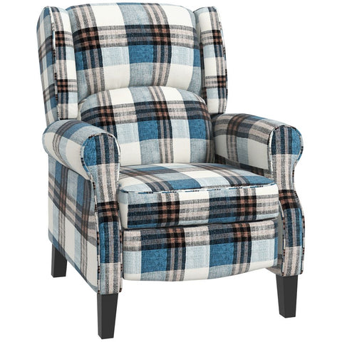 Recliner Chair with Padded Armrest in Blue. - Premium  from HOMCOM - Just £260.95! Shop now at Senior Living Aids