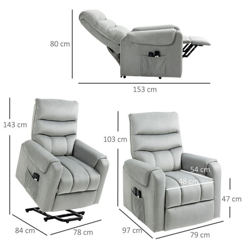 A revolutionary rise and recliner chair designed to redefine comfort and relaxation - Premium  from HOMCOM - Just £367.95! Shop now at Senior Living Aids