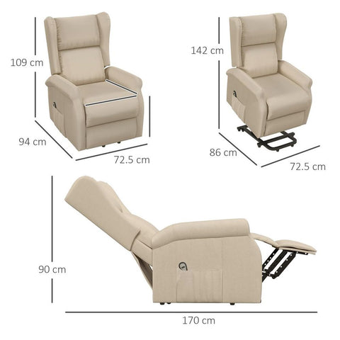 Enhance your comfort and independence with the  Power Lift Chair - Premium  from HOMCOM - Just £355.95! Shop now at Senior Living Aids