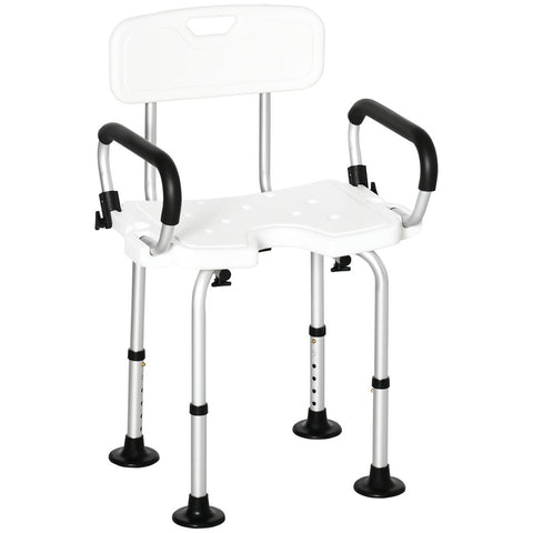 Ultimate Comfort Shower Stool: Adjustable, Strong, and Supportive for Seniors - Premium  from HOMCOM - Just £54.95! Shop now at Senior Living Aids