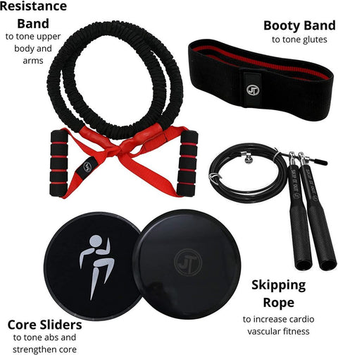 Resistance Band for Legs & Glutes Fitness Band Black - Premium  from JT Fitness - Just £29.95! Shop now at Senior Living Aids