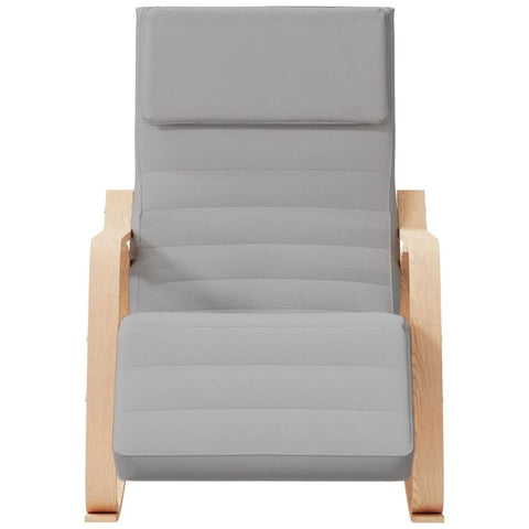 Ultimate Comfort Rocking Chair - Light Grey, Solid Birch - Premium  from vidaXL - Just £167.95! Shop now at Senior Living Aids