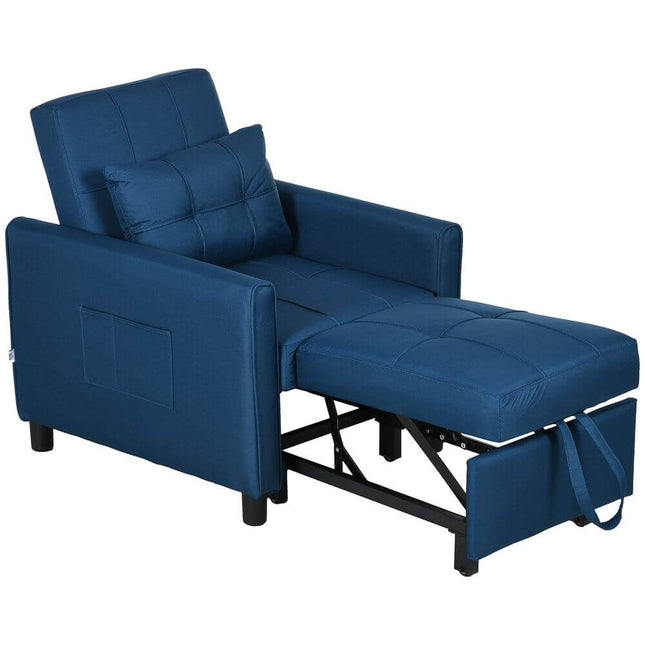Sleeper Chair with Pillow - Premium  from HOMCOM - Just £230.95! Shop now at Senior Living Aids